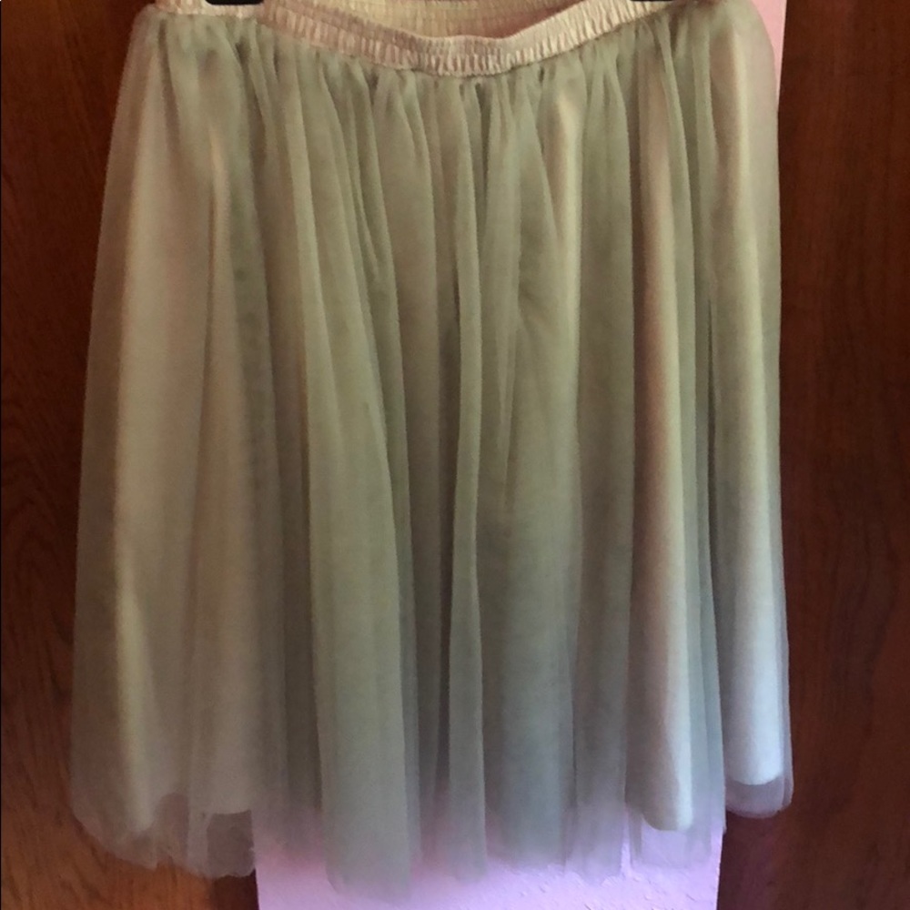 Midi tulle skirt